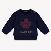 Dsquared2 bebe Chicos suéter en Navy