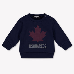 Dsquared2 bebe Chicos suéter en Navy