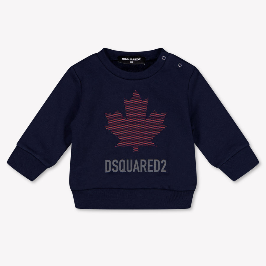 Dsquared2 bebe Chicos suéter en Navy