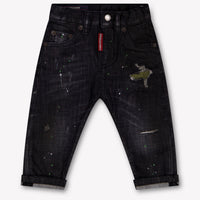 Dsquared2 Bambino Ragazzi Jeans Dentro Nero