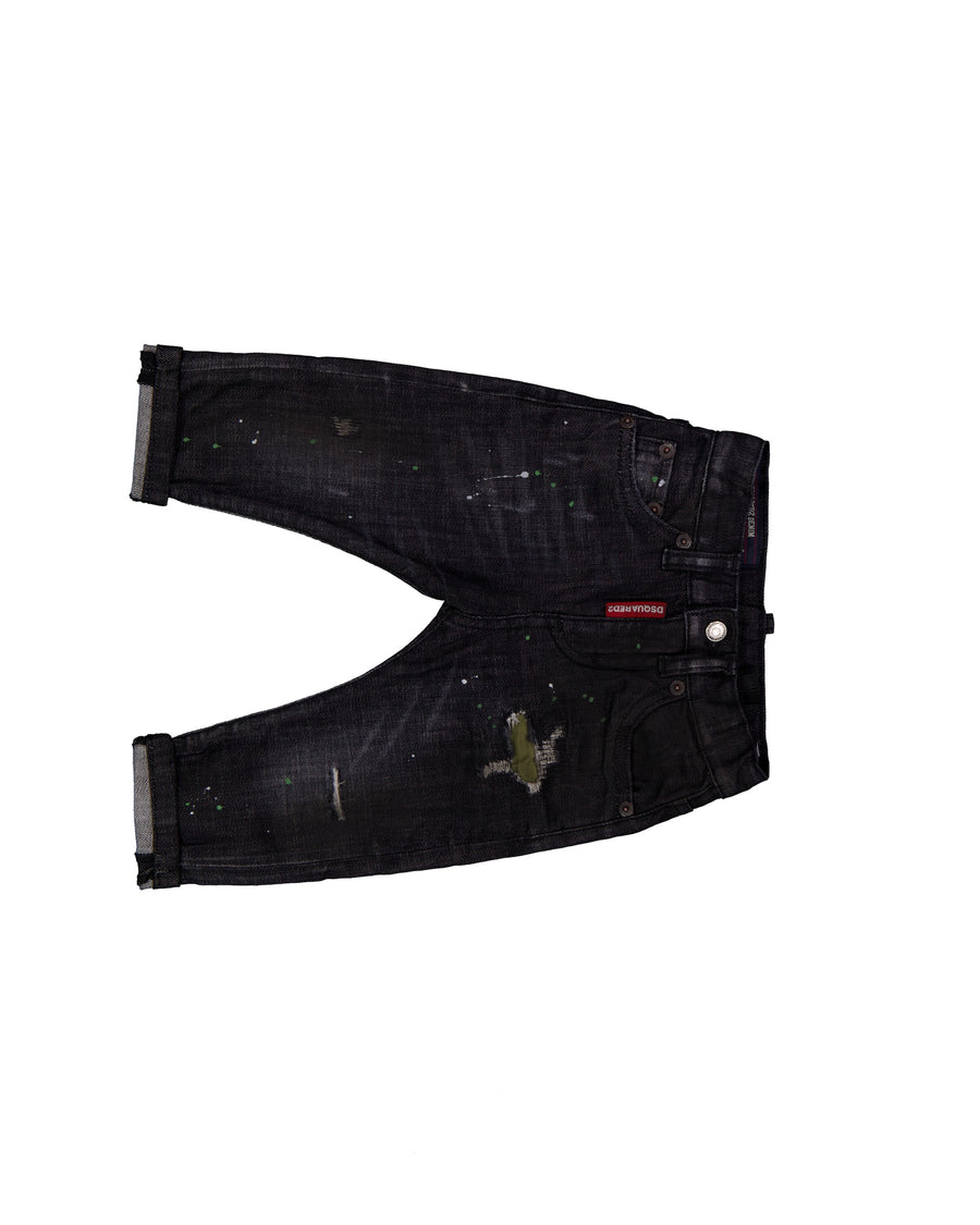 Dsquared2 Bambino Ragazzi Jeans Dentro Nero