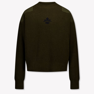 Dsquared2 Bambini Ragazzi Maglione dentro Esercito