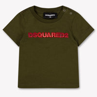 Dsquared2 Bambino Ragazzi Maglietta dentro Esercito