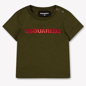 Dsquared2 Bambino Ragazzi Maglietta dentro Esercito