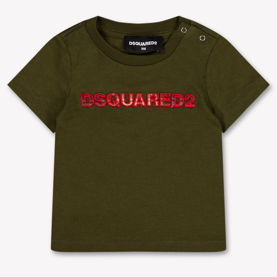 Dsquared2 Bambino Ragazzi Maglietta dentro Esercito