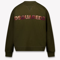 Dsquared2 Kids Boys Sweater In Army
