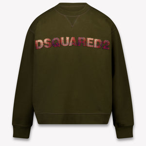 Dsquared2 Kids Boys Sweater In Army