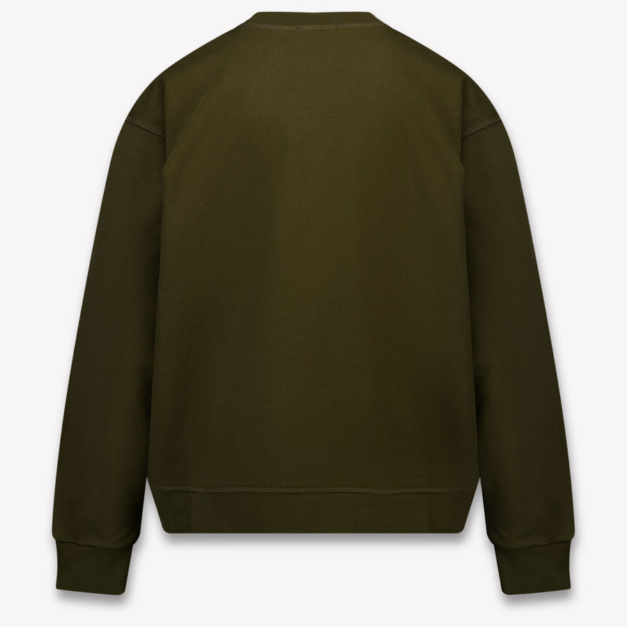 Dsquared2 Kids Boys Sweater In Army