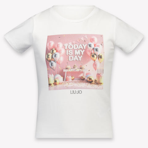 Liu Jo Kinder Meisjes T-Shirt In Wit