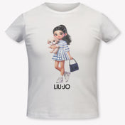 Liu Jo niños Chicas Camiseta adentro Blanco