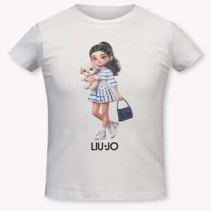 Liu Jo Enfants Filles T-shirt dans Blanc