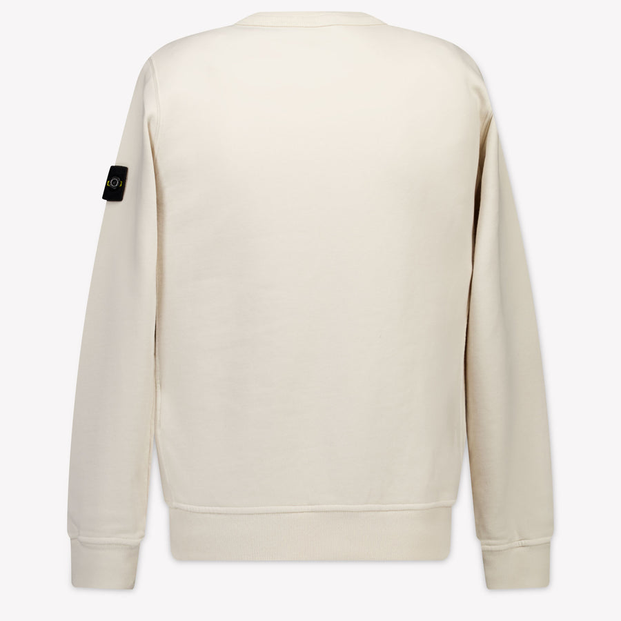 Stone Island Kinder Jungen Pullover In Grauweiß