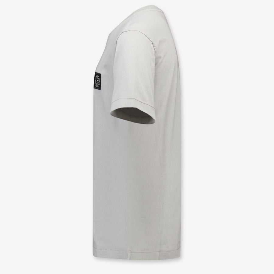 Stone Island Kids Boys T-Shirt In Light Gray