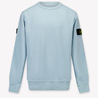 Stone Island Enfant Garçons Pull Bleu Clair