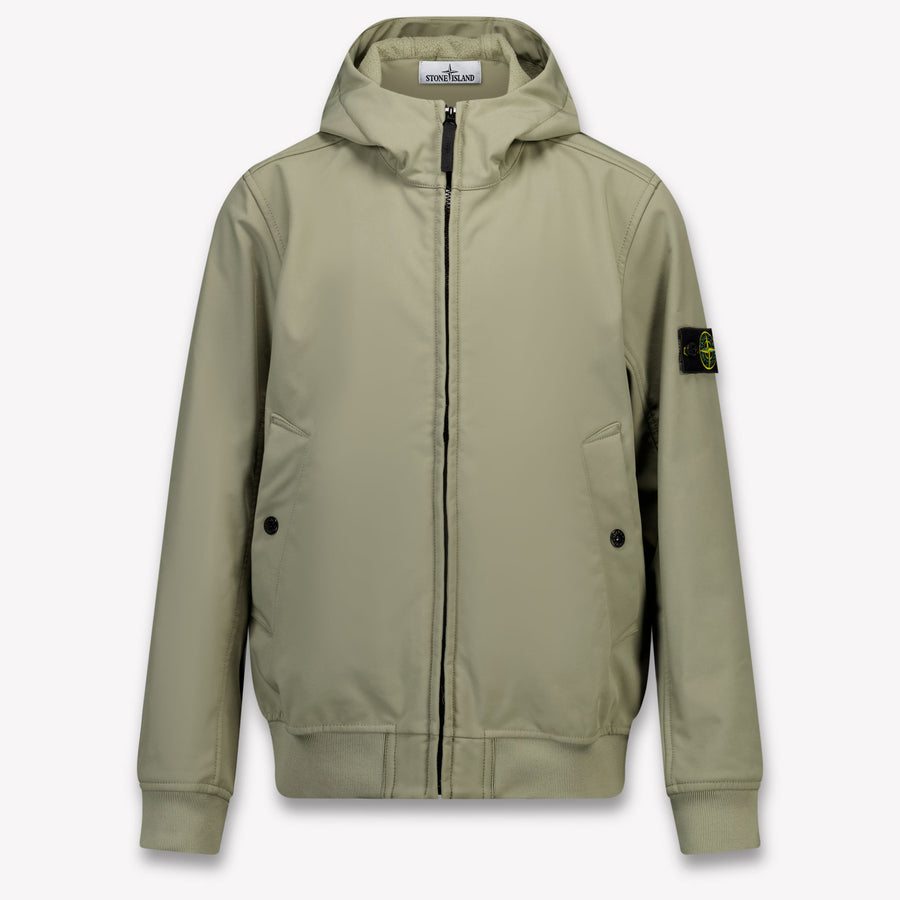 Stone Island Bambini Ragazzi In mezzo alla giacca Taupe