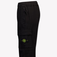 Stone Island Kids Boys Pants In Black