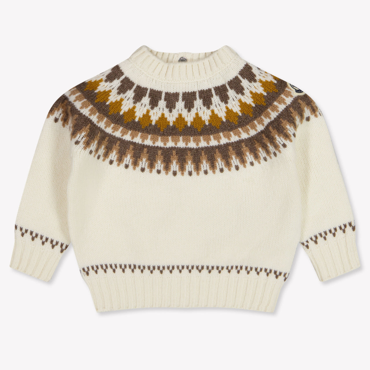 Moncler Bébé Garçons Pull en blanc cassé