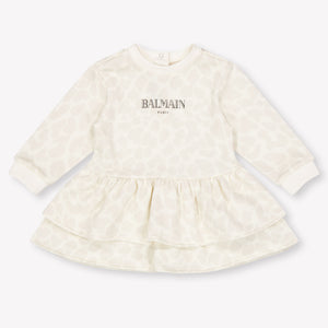 Balmain bebe Chicas Vístete Blanco Roto