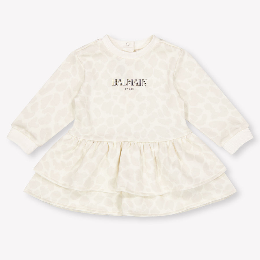 Balmain bebe Chicas Vístete Blanco Roto