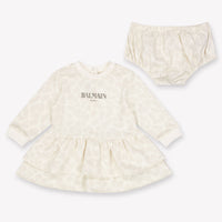 Balmain bebe Chicas Vístete Blanco Roto
