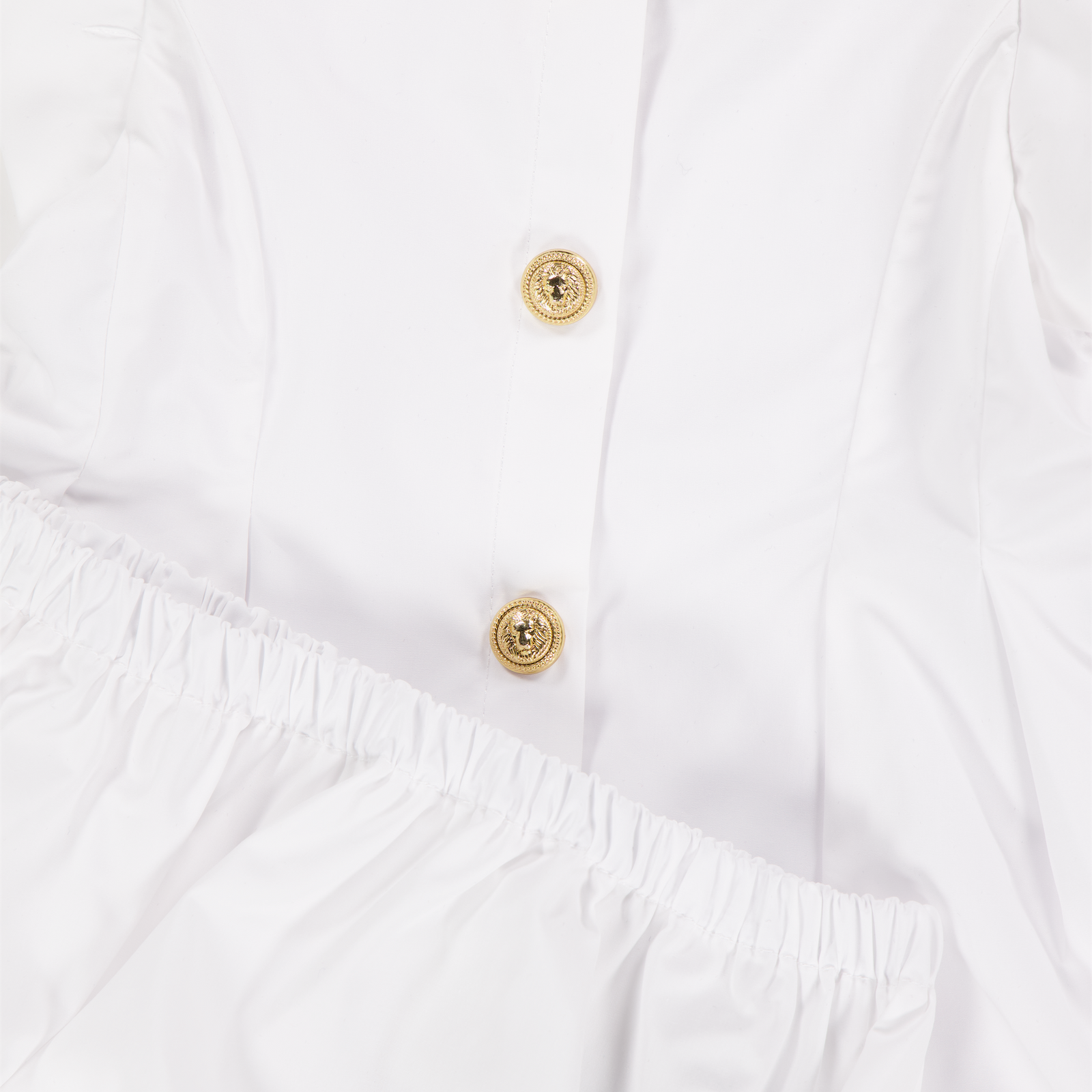 Balmain Baby Meisjes Jurk In Wit