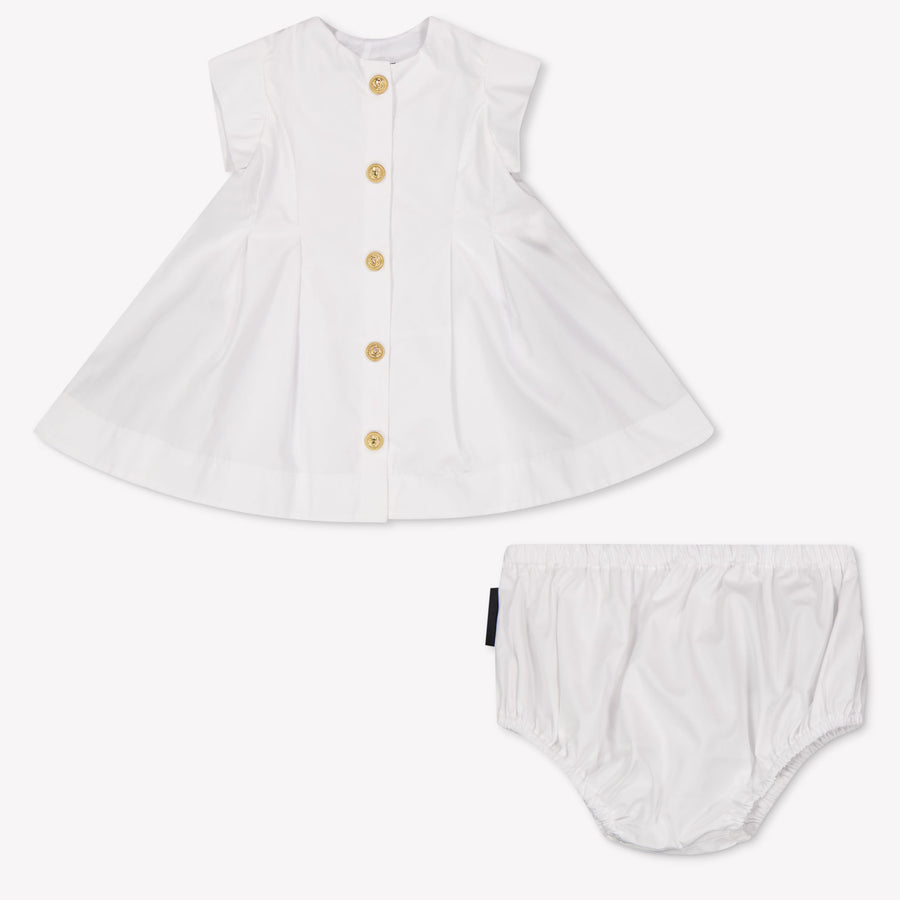 Balmain Bébé Filles Habillez-vous Blanc