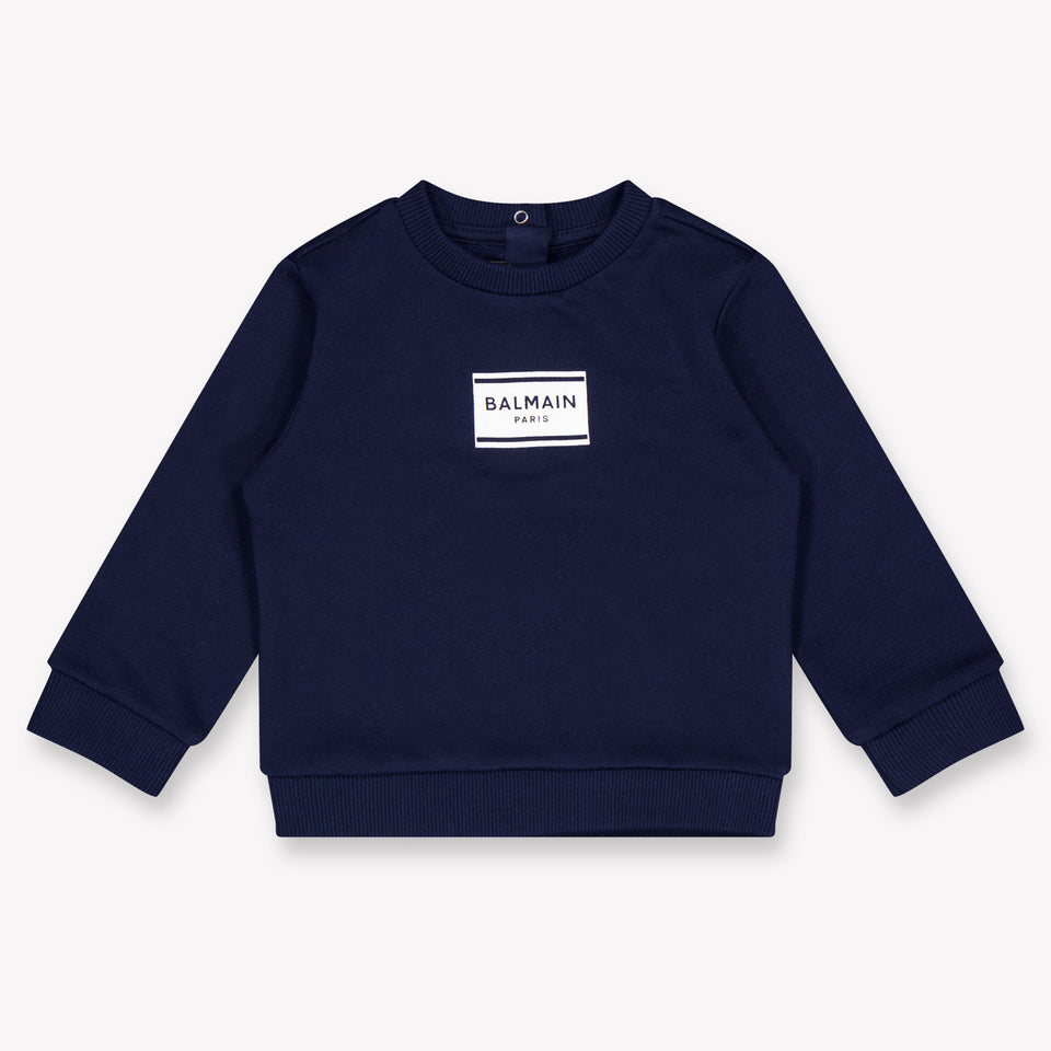 Balmain Bébé Filles Pull en Navy