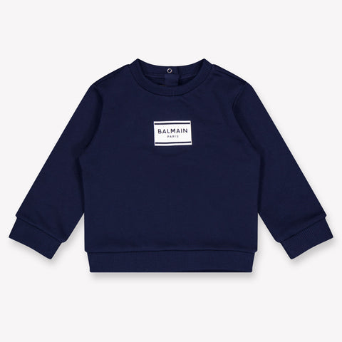 Balmain Bébé Filles Pull en Navy