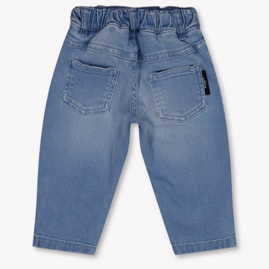Balmain Baby Girls Pants In Blue
