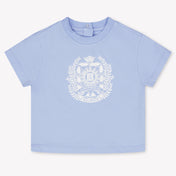 Balmain Baby Mädchen T-Shirt In Hellblau