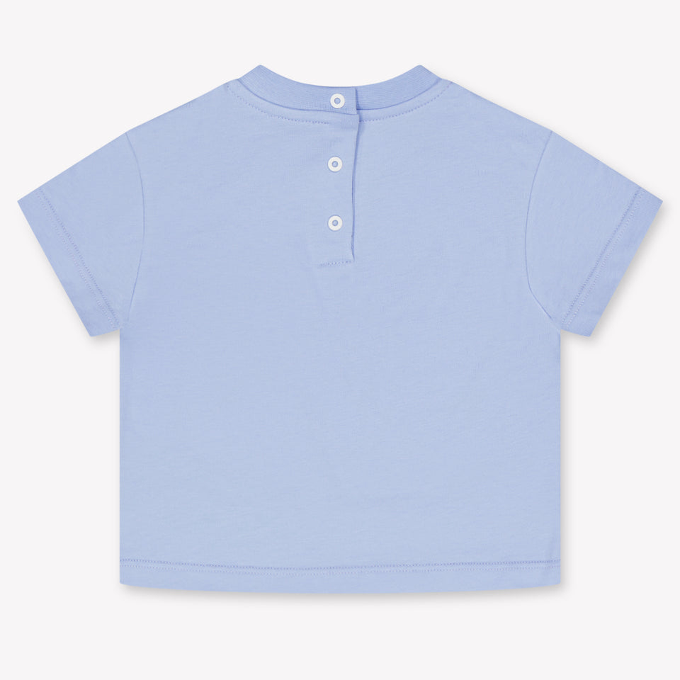 Balmain Baby Mädchen T-Shirt In Hellblau