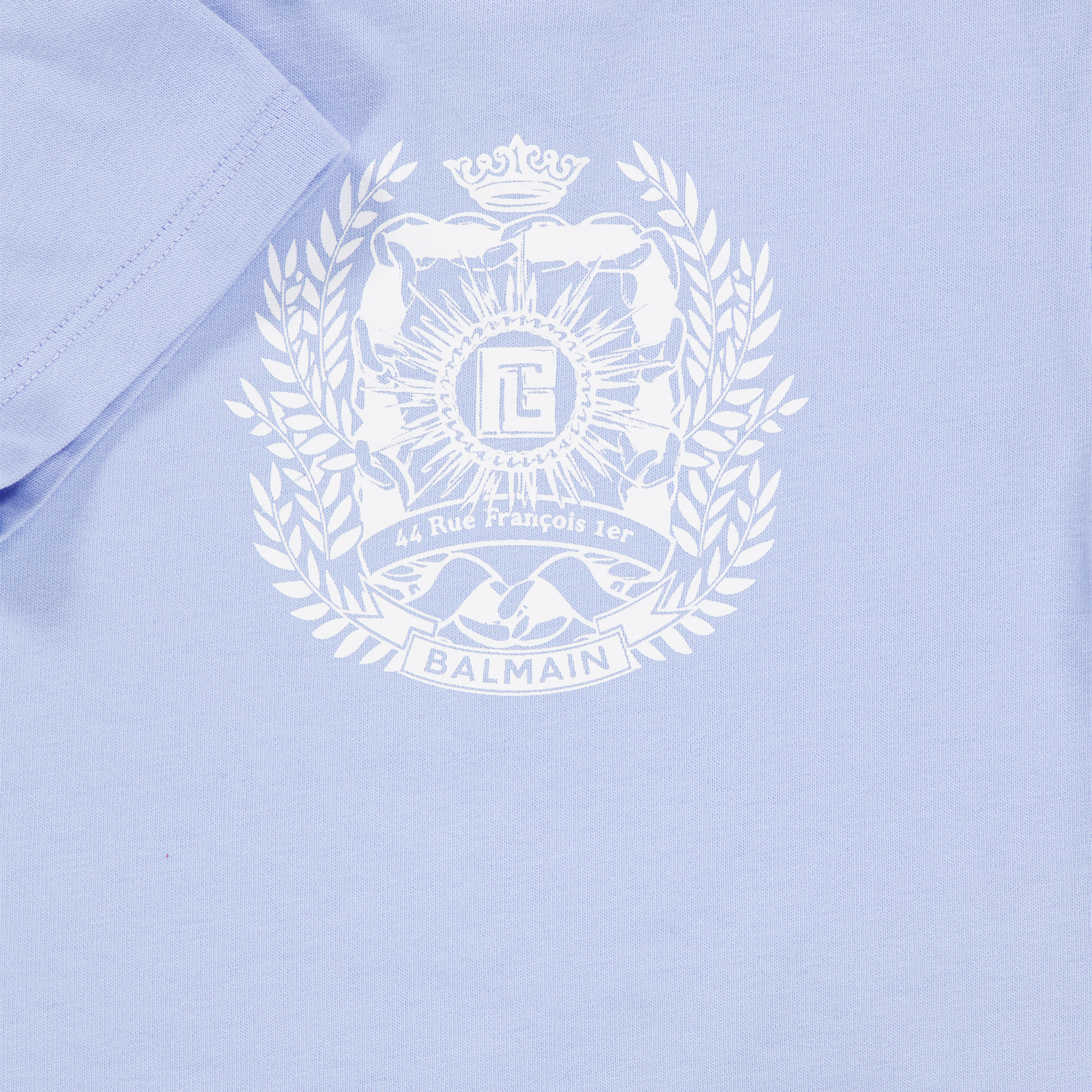 Balmain Bébé Filles T-shirt dans Bleu Clair