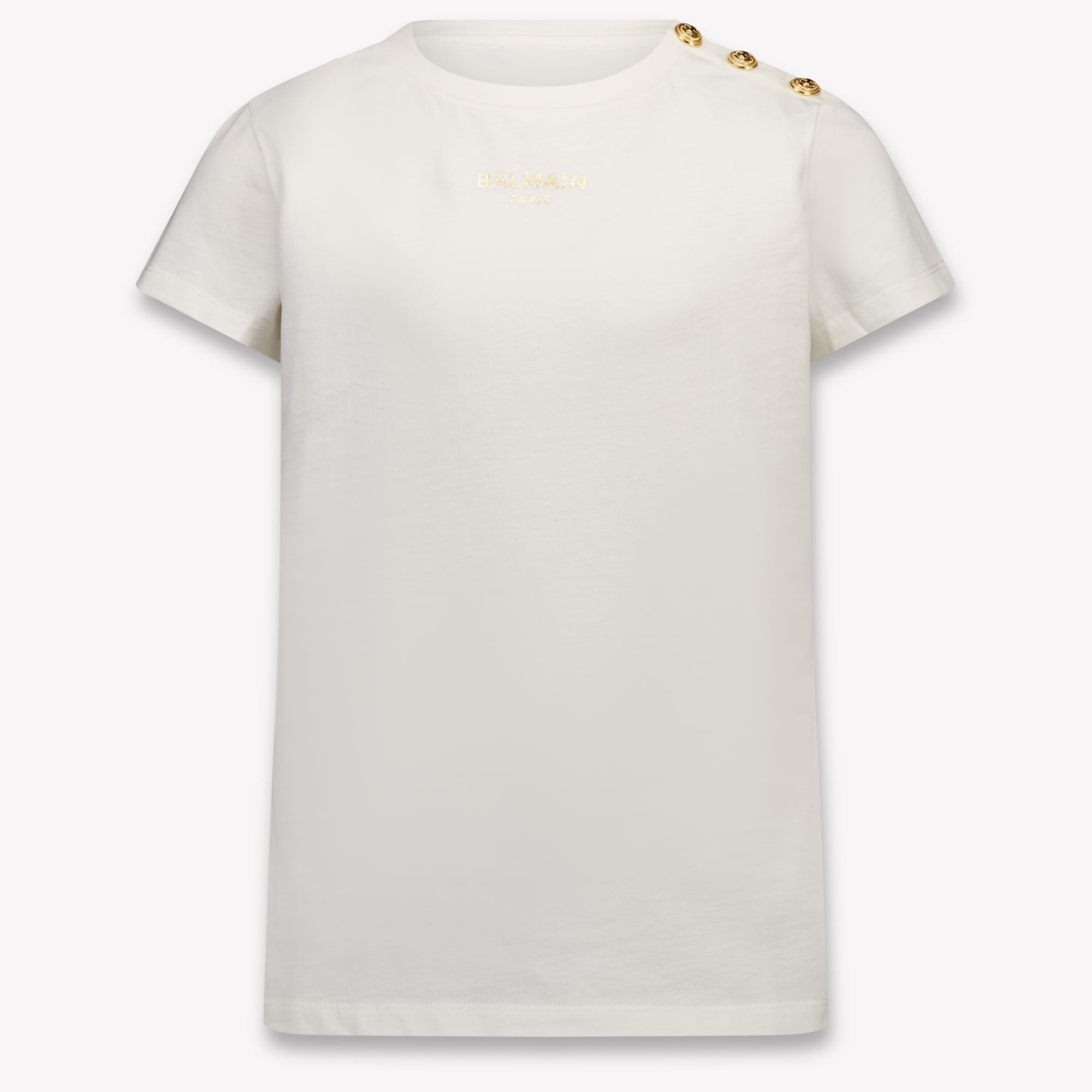 Balmain niños Chicas Camiseta adentro Blanco Roto