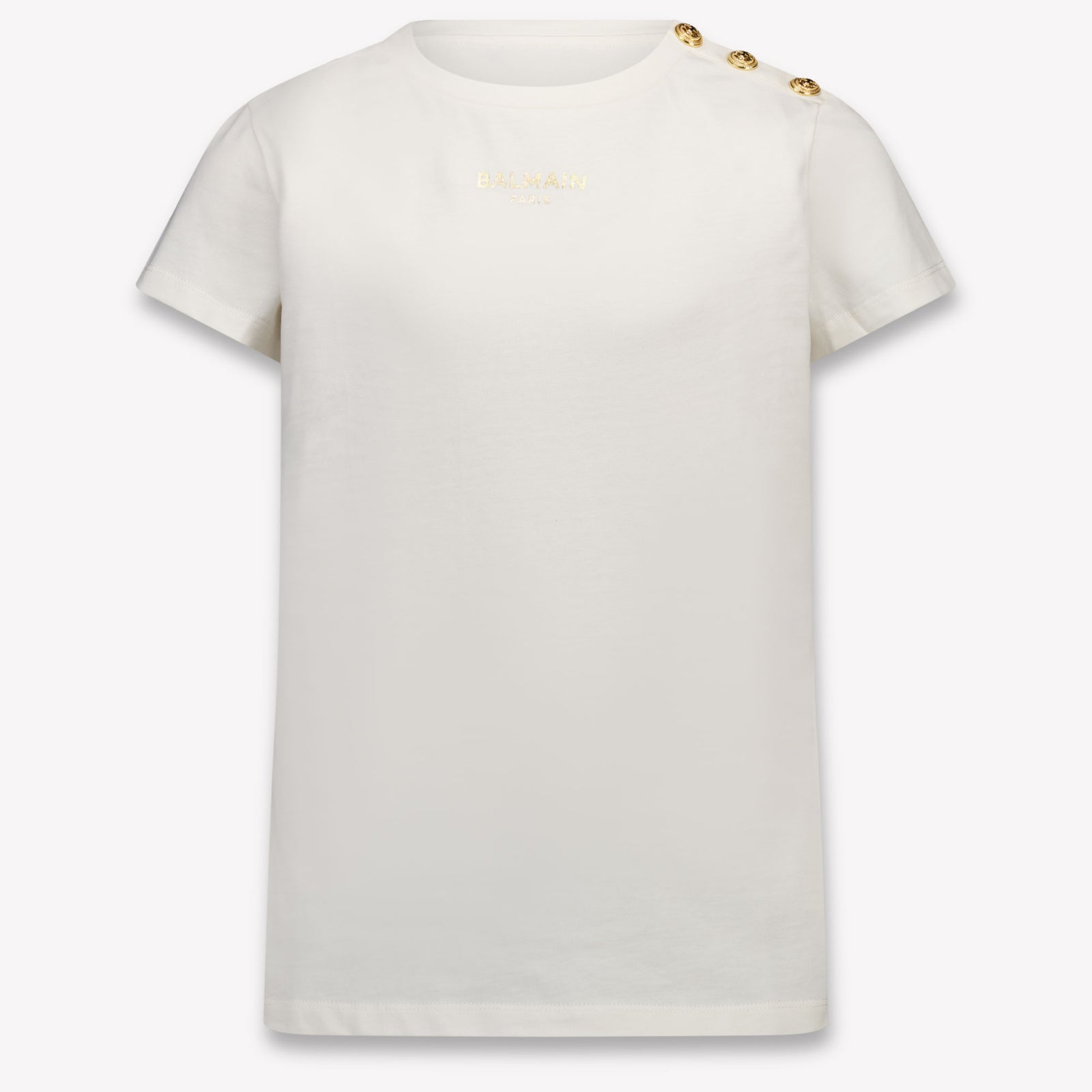 Balmain niños Chicas Camiseta adentro Blanco Roto