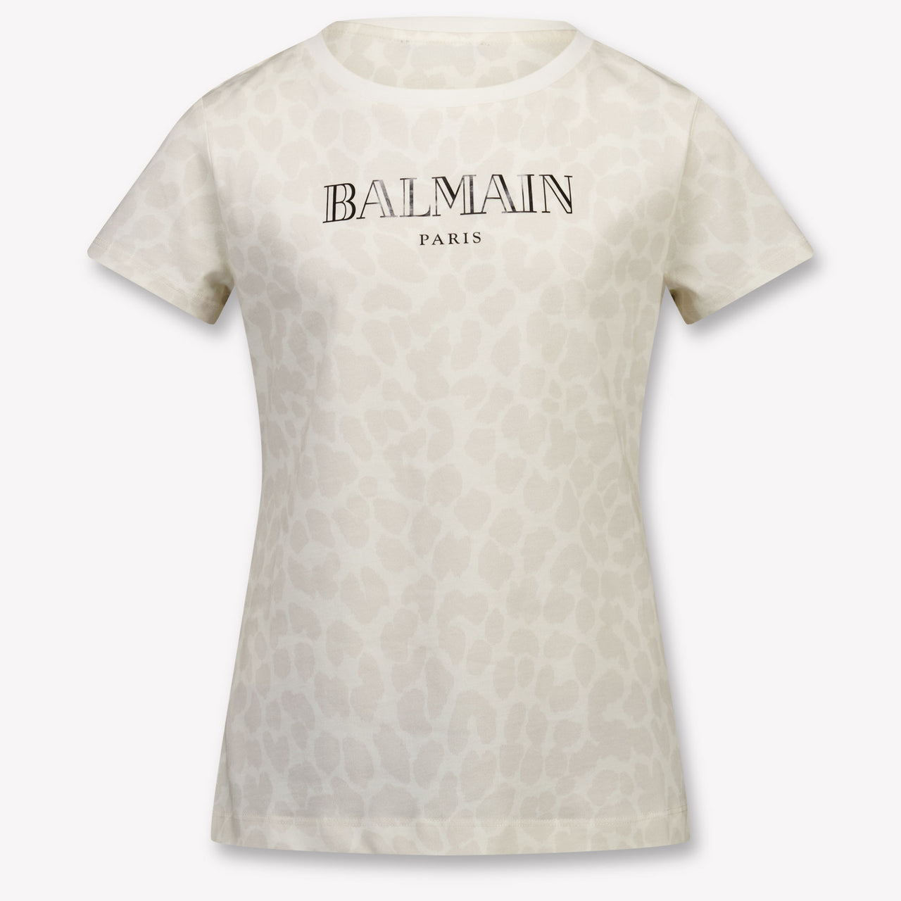 Balmain Kinder Mädchen T-Shirt In Grauweiß