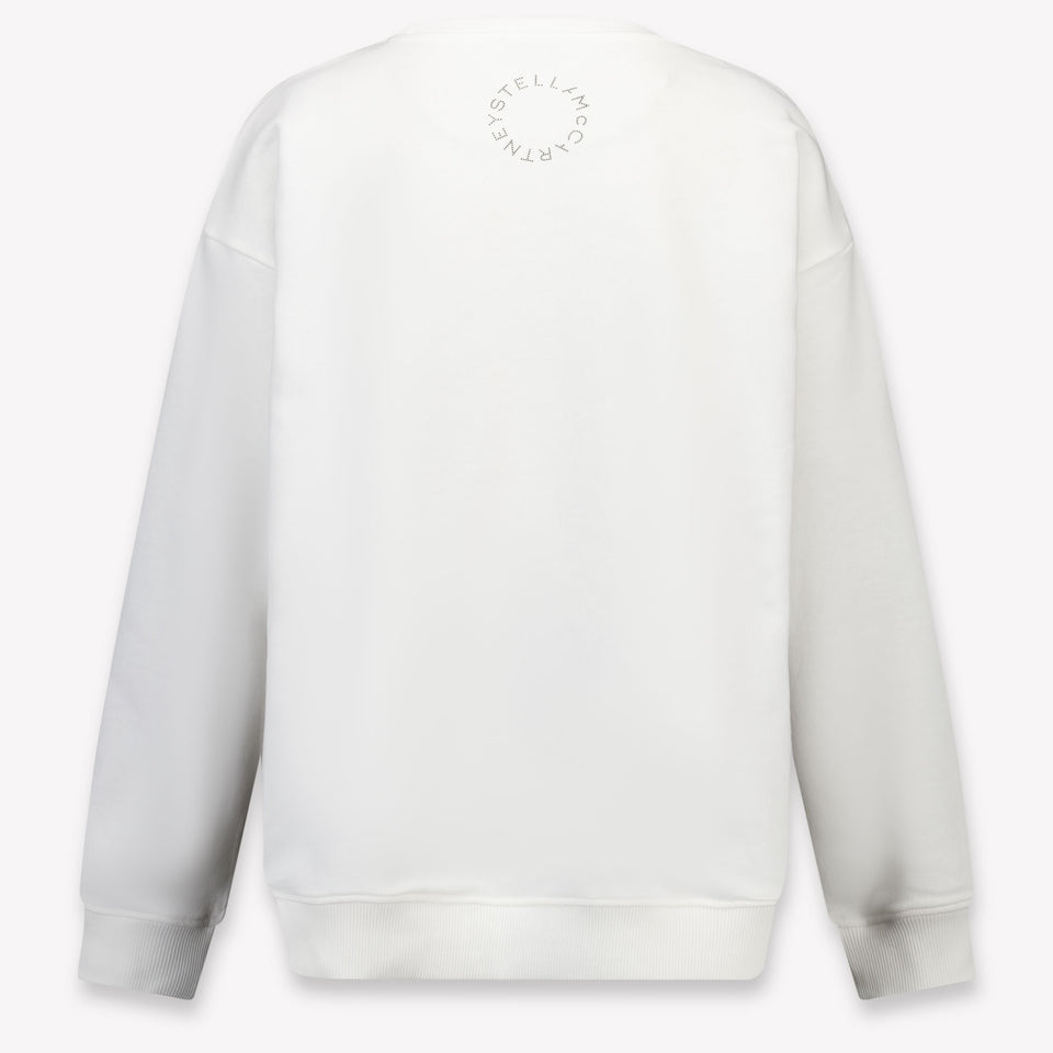 Stella McCartney Enfants Filles Pull en Blanc