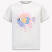 Stella McCartney Enfants Filles T-shirt dans Blanc