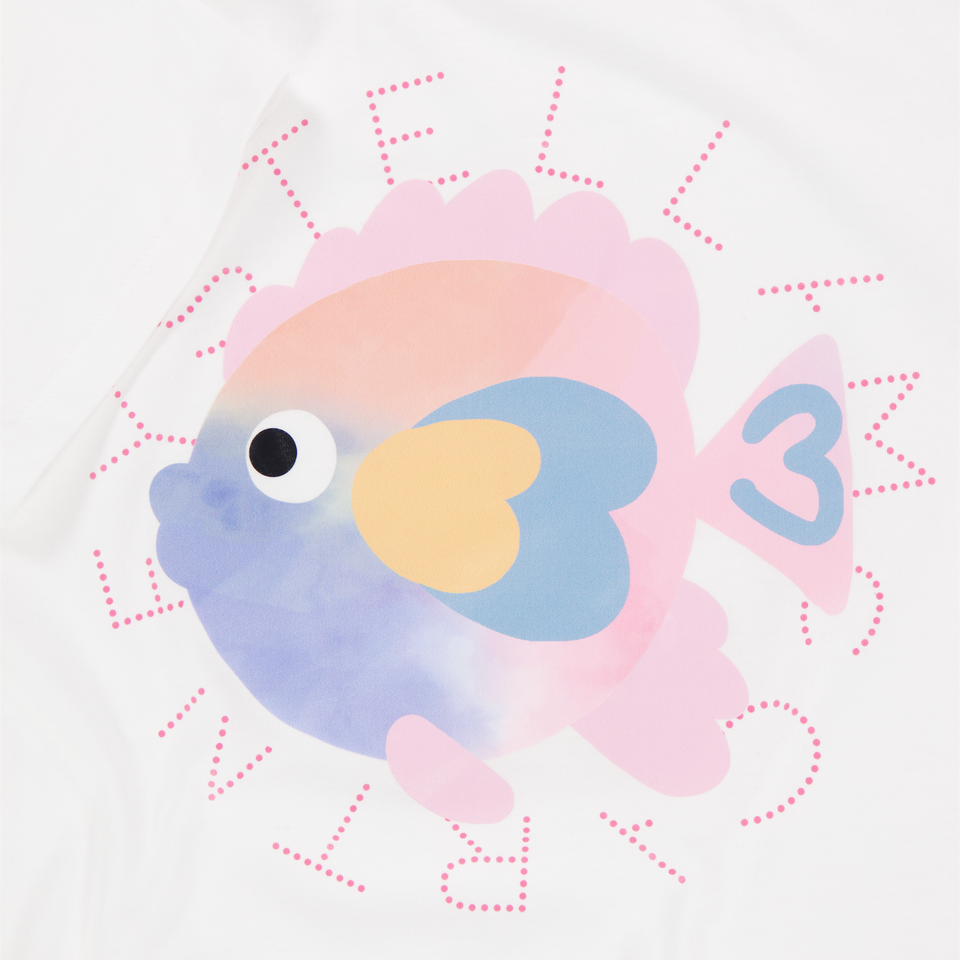 Stella McCartney Enfants Filles T-shirt dans Blanc