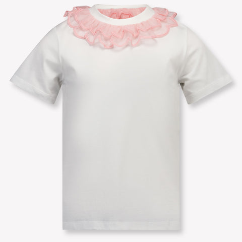 Stella McCartney Kinder Meisjes T-Shirt In Wit