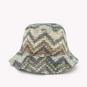 Missoni niños Chicos sombrero en Verde Oliva