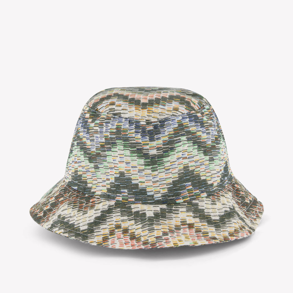 Missoni niños Chicos sombrero en Verde Oliva
