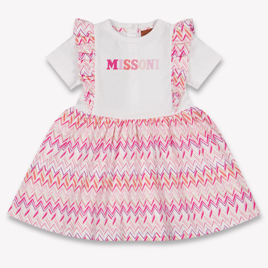 Missoni Baby Girls Dress In Light Pink