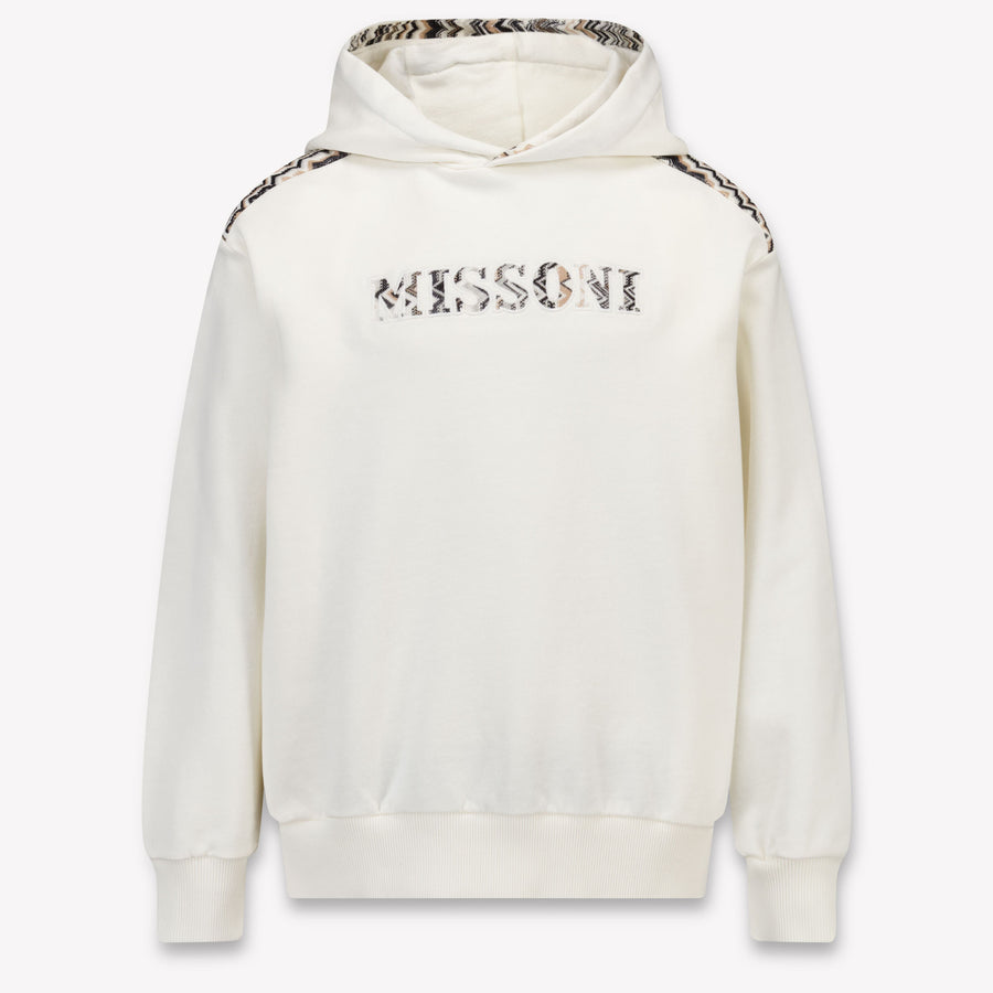 Missoni niños Chicos suéter en Blanco Roto