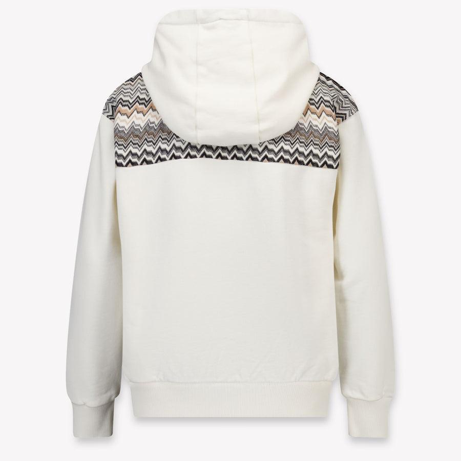 Missoni niños Chicos suéter en Blanco Roto