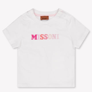 Missoni Baby Mädchen T-Shirt In Weiß
