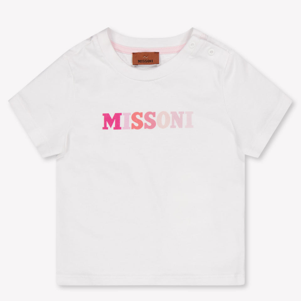 Missoni Bébé Filles T-shirt dans Blanc