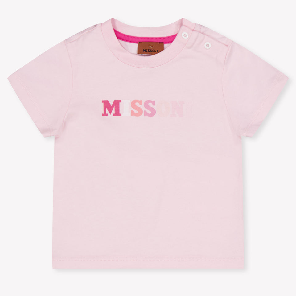 Missoni Baby Mädchen T-Shirt In Hellrosa
