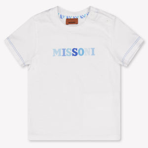 Missoni bebe Chicos Camiseta adentro Blanco