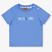 Missoni bebe Chicos Camiseta adentro Azul