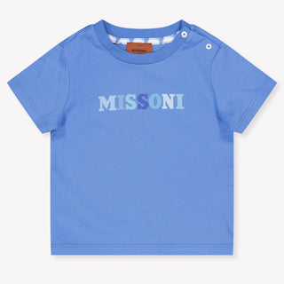Missoni bebe Chicos Camiseta adentro Azul